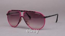 Alpina M1 Hot Pink Rose Black Vintage Sunglasses 6012 Made In Germany Rare