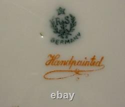 Antique RS Germany Porcelain Double Handle Rose Plate Tilowitz Germany c 1911-45
