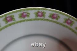 Antique Rare Welmar Germany 1848-1933 Dainty Pink Roses 11 Salad Plates 7 5/8