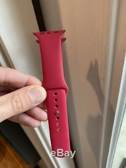 Apple Watch Sport Band Rose Red 42mm Genuine VERY RARE OEM