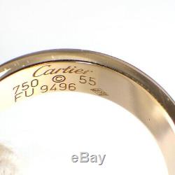 Auth Cartier Love Ring 750(18K) Rose(Pink) Gold #55 US7 Rare Item
