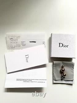 Authentic Dior Mise En Dior Rose Gold Silver Tribale Earrings Rare