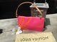 Authentic Louis Vuitton Pink/orange Robert Wilson Lexington Pochette Rare Bi