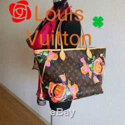 Authentic Louis Vuitton Stephen Sprouse Monogram rose Never full MM Handbag rare