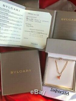 Authentic Rare Bvlgari Diva's Dream Coral Bracelet 750 18K Rose Gold