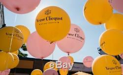 Authentic Veuve Clicquot VCP Signature ROSE BALLOONS Decoration Awesome RARE