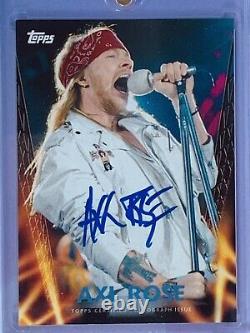 Axl Rose Topps Autograph Card HMA-AR Guns N Roses Rare HTF FREE SHIPPING NITL