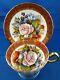 Aynsley Bone China Cup Saucer Large Rose Rare Signed One