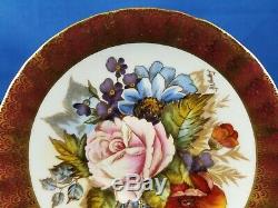 Aynsley bone china cup saucer Large Rose Rare Signed one