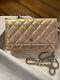 Bnwt Rare 21k Authentic Chanel Iridescent Pink Cc Woc Wallet On Chain Handbag