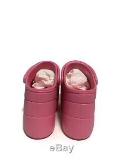 Balenciaga Womens New Pink Rubber Croc Scarpa Gomma Rose Bon Bon Size 7 Rare