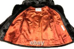 Betty Rose Lashleys NC Womens Faux Fur Jacket Vintage Dramatic Collar Coat Rare