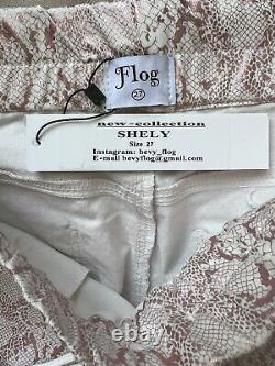 Bevy Flog Shely Super Rare Rose Gold Python Print Pant-Size 27-NWT
