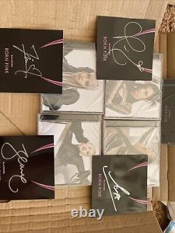 Black Pink SIGNED BORN PINK MUSIC LOT JENNIE + LISA + ROSE + JISOO AUTO RARE 3