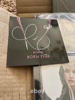 Black Pink SIGNED BORN PINK MUSIC LOT JENNIE + LISA + ROSE + JISOO AUTO RARE 3