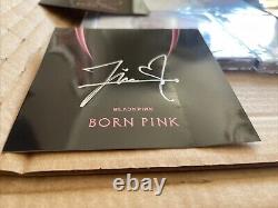 Black Pink SIGNED BORN PINK MUSIC LOT JENNIE + LISA + ROSE + JISOO AUTO RARE 3