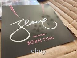 Black Pink SIGNED BORN PINK MUSIC LOT JENNIE + LISA + ROSE + JISOO AUTO RARE 3