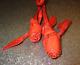 Brahmin Leather Roses Charm/ Tassel Coral New Rare