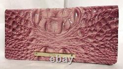 Brahmin Melbourne ADY Slim Bifold Leather Wallet Clutch TEA ROSE Pink NWT Rare