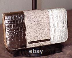 Brahmin SURI in ROSE GOLD BONITA Leather Purse Handbag Wallet Excellent RARE