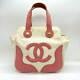 Chanel Cc Matelasse Marshmallow Bag Canvas Rose Pink White Rare 241212t