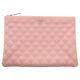 Chanel Cc Matelasse Wild Stitch Bag Pouch Rose Pink Rare 241212t