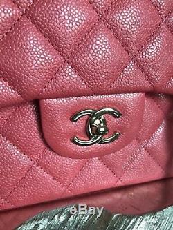 CHANEL Pink Caviar Jumbo Classic Double Flap 18S Pearly Rose Gold NEW NWT RARE