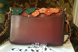 COACH 1941 Tea Rose Dinky 24 In Bordeaux brass $700- RARE! Glove tanned leather