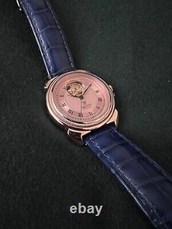 CROTON Open-heart Automatic in rare Pink/Rose-gold finish (Swiss Manufacture)