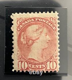 Canada Sc #40 10c MH OG dull rose Small Queen Victoria CV $1700 Rare