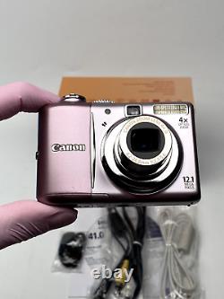 Canon PowerShot A1100 IS 12.1 MP Digital Camera RARE PINK MINT