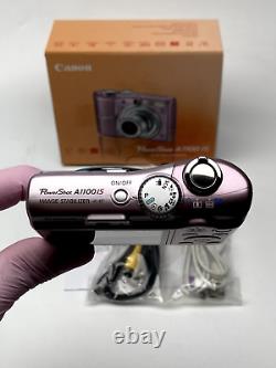 Canon PowerShot A1100 IS 12.1 MP Digital Camera RARE PINK MINT