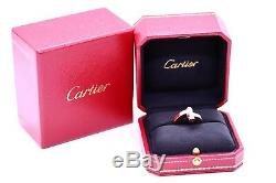Cartier 18 Karat Rose Pink Gold Ring Menotte Model 50 Brand New In Box Rare