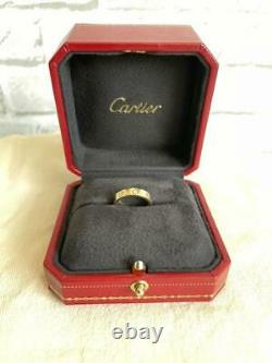 Cartier Love Ring K18 Pink Gold Rose Gold Diamond No. 3.5-4 Genuine Rare F/S
