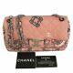 Chanel Bandana Pattern Chain Shoulder Bag Rare Design Rose Pink Cotton Ex++