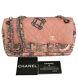 Chanel Bandana Pattern Chain Shoulder Bag Rare Design Rose Pink Used Ex++