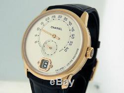 Chanel Monsieur H4800 Jumping Hour Retrograde Minute 18k Rose Gold $35,100 NIB