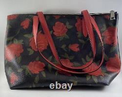 Coach Camo Rose Print Signature Taylor Tote Bag Unused with Cover Rare Find