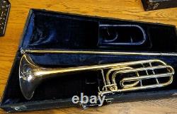 Conn 88H Pro Tenor Trombone F Attach Trigger Rose Bell R-12445 Case VTG 70s rare