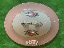 Cunningham and Pickett Norway Pink Rose Vegetable Casserole Dish Extremely Rare