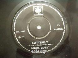 DANYEL GERARD butterfly/white rose RARE SINGLE 7 45 1971 INDIA INDIAN EX