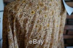 DOEN Grasse Dusty Rose Mustard Jaipur Paisley Cotton Dress Size Small RARE