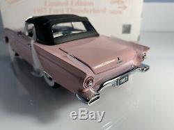 Danbury Mint 1957 Ford Thunderbird Convertible L. E. Rare Dusk Rose