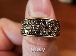 David Yurman 18K Rose Gold Cognac Diamond Ring RARE RETIRED