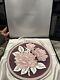 Decorative Rose Themed Plate, Pink And White Caithness Extremely Rare