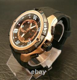 Elini Barokas Men's Black & Rose Gold-tone RARE Swiss ISA Chronograph Watch