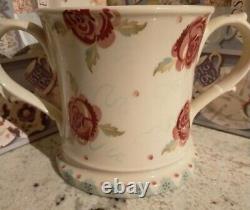 Emma Bridgewater Rose & Bee 2 Handled Love Cup Mug Vase RARE