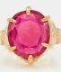 Estate $10,000 20ct Natural Ruby In A 14k Rose Gold Band Ring. Stunning And Rare