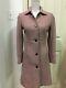 Excellent Cond Jcrew $378 Double-cloth Lady Day Coat 2 Rare Dusty Rose Fitted