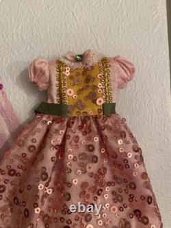 Exquisite! Rare Designer COSSETTE Blythe Doll PINK Sequin Maxi Gown Dress